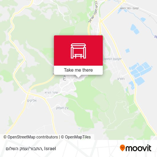 התבור/עמק השלום map
