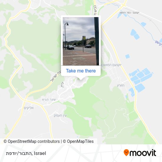התבור/יודפת map