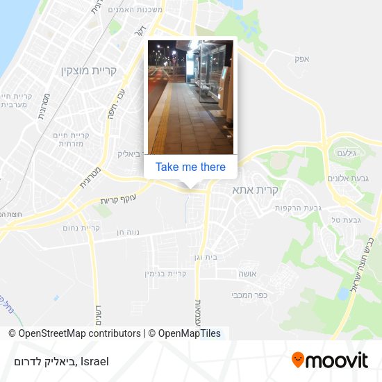 ביאליק לדרום map