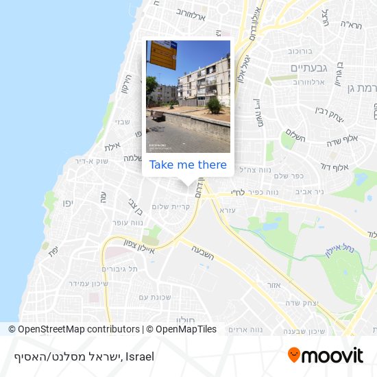 ישראל מסלנט/האסיף map