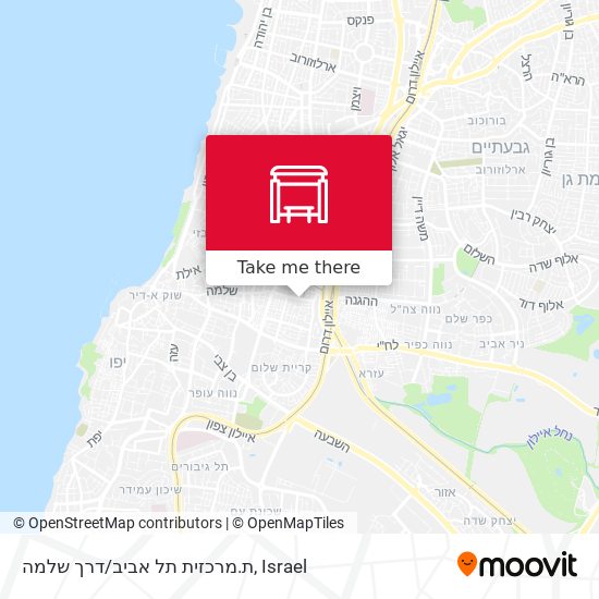 Карта ת.מרכזית תל אביב/דרך שלמה