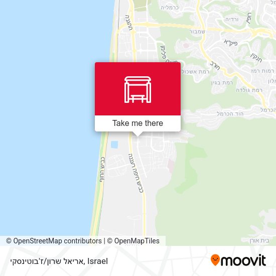 אריאל שרון/ז'בוטינסקי map