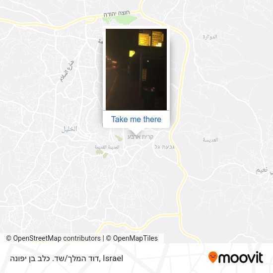 דוד המלך/שד. כלב בן יפונה map