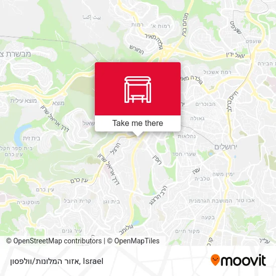 Карта אזור המלונות/וולפסון