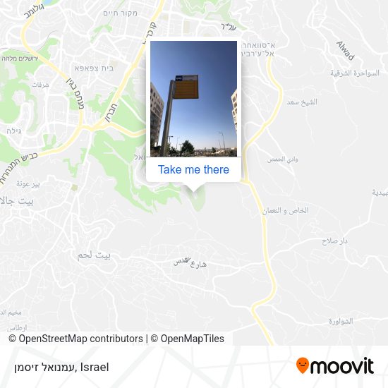 עמנואל זיסמן map