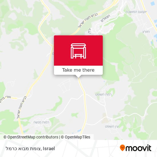 צומת מבוא כרמל map