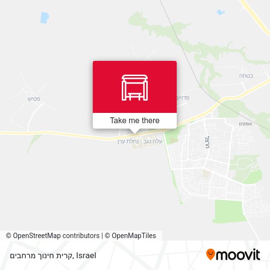 קרית חינוך מרחבים map
