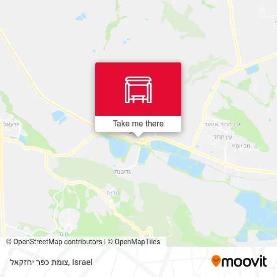 Карта צומת כפר יחזקאל