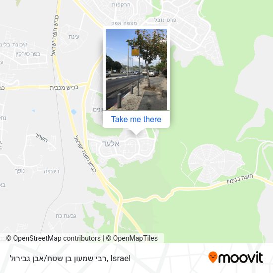 רבי שמעון בן שטח/אבן גבירול map