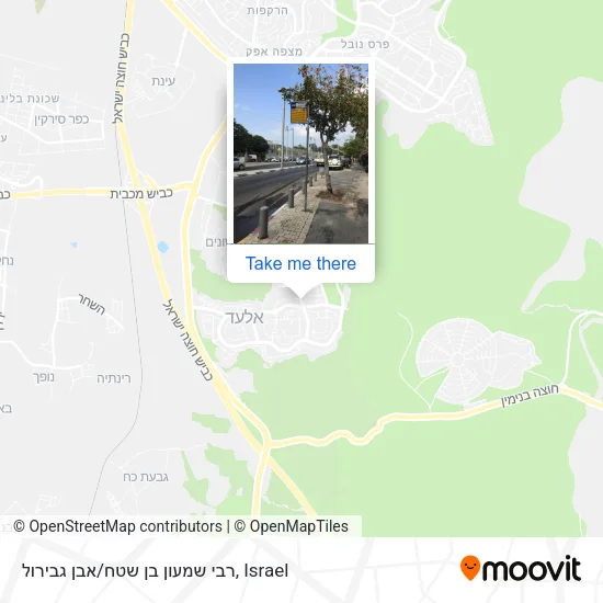 Карта רבי שמעון בן שטח/אבן גבירול