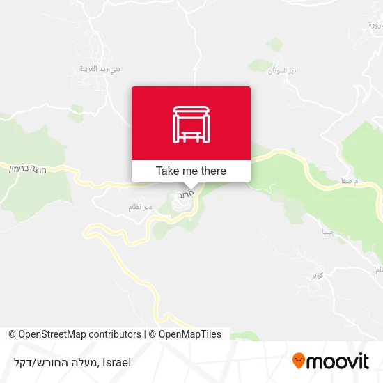 Карта מעלה החורש/דקל