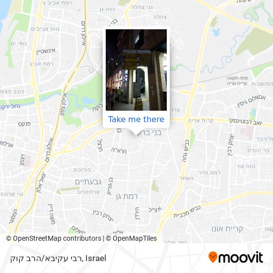 רבי עקיבא/הרב קוק map