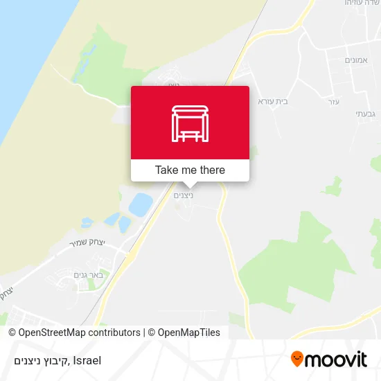 Карта קיבוץ ניצנים