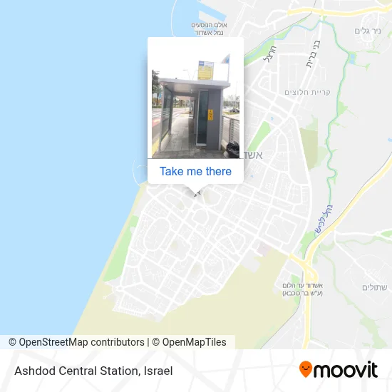 Ashdod Central Station map
