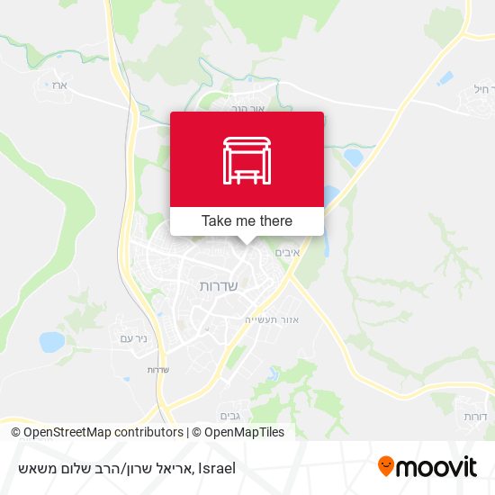 אריאל שרון/הרב שלום משאש map