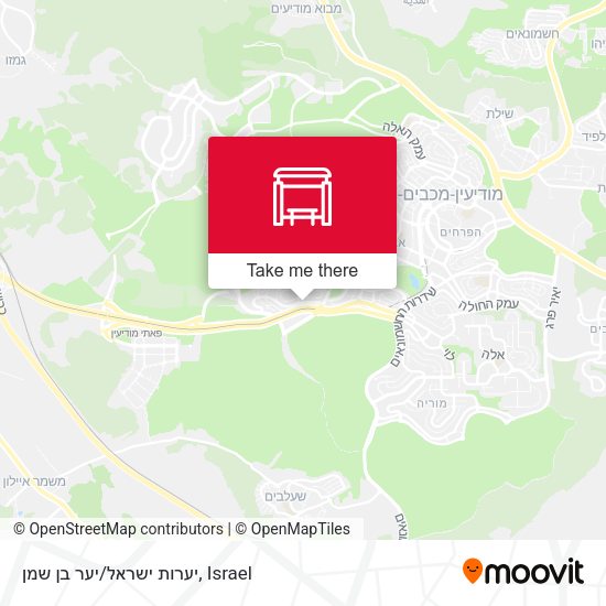 יערות ישראל/יער בן שמן map