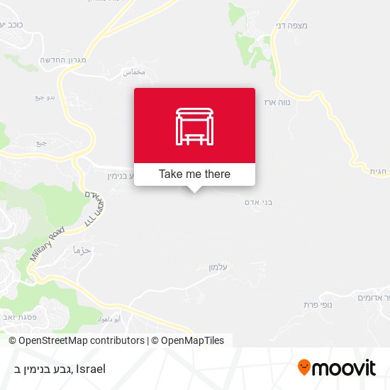 גבע בנימין ב map