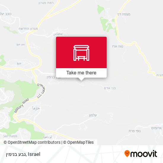 גבע בנימין map
