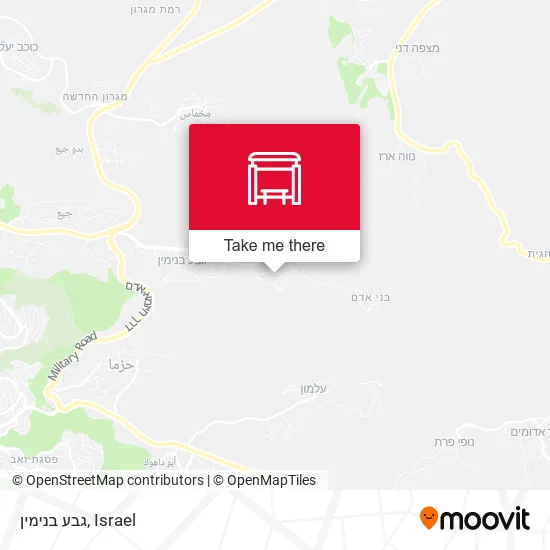 גבע בנימין map