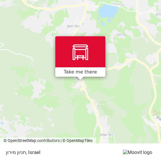 חניון מירון map