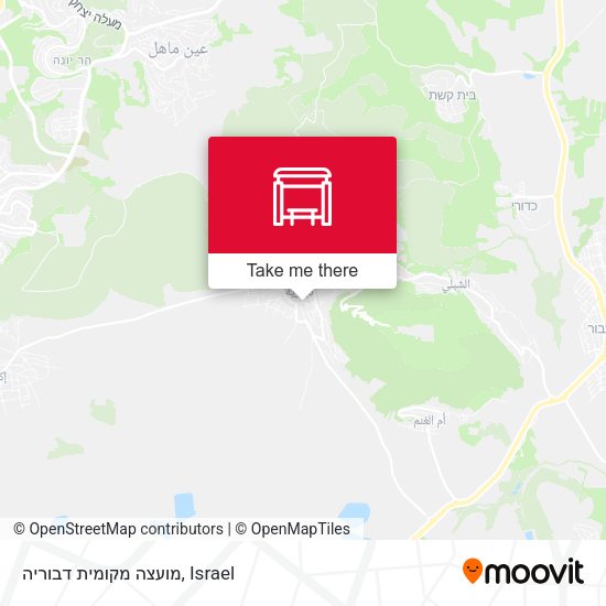 מועצה מקומית דבוריה map