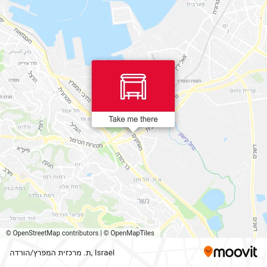 Карта ת. מרכזית המפרץ/הורדה