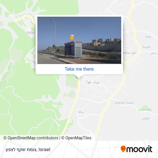 צומת שקף לצפון map