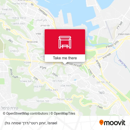 Карта יוחנן רטנר/דרך שמחה גולן