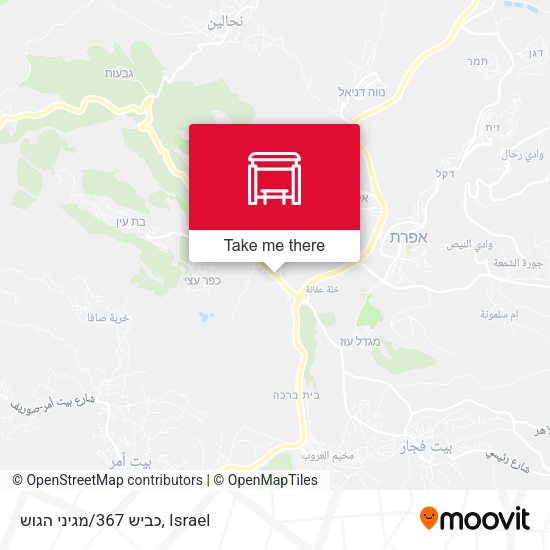כביש 367/מגיני הגוש map