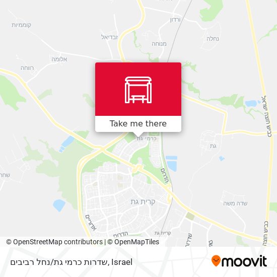 שדרות כרמי גת/נחל רביבים map