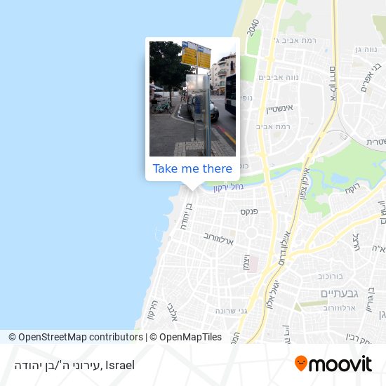 עירוני ה'/בן יהודה map