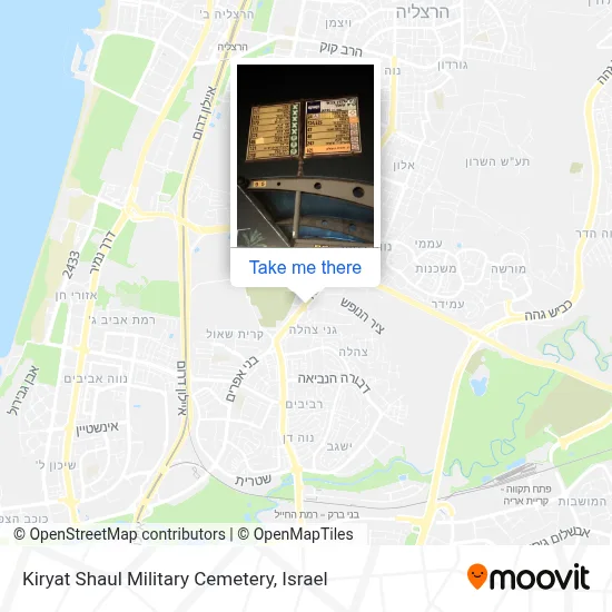 Kiryat Shaul Military Cemetery map