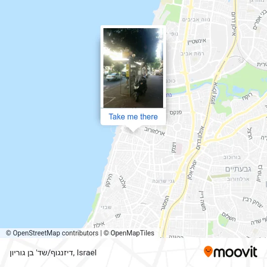 Карта דיזנגוף/שד' בן גוריון