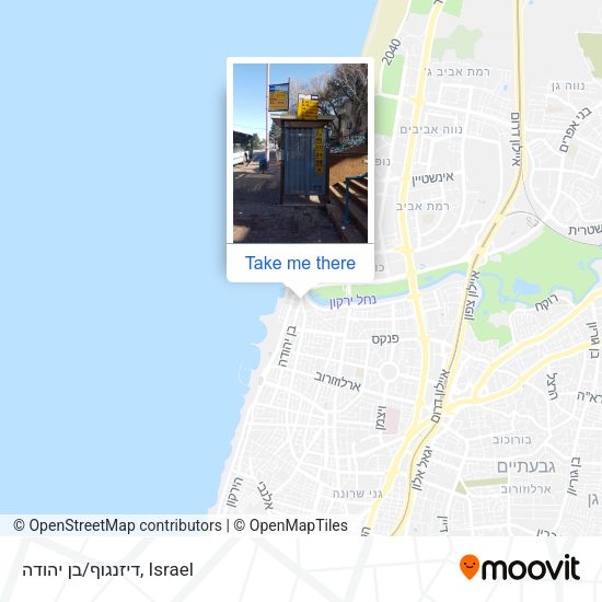 דיזנגוף/בן יהודה map