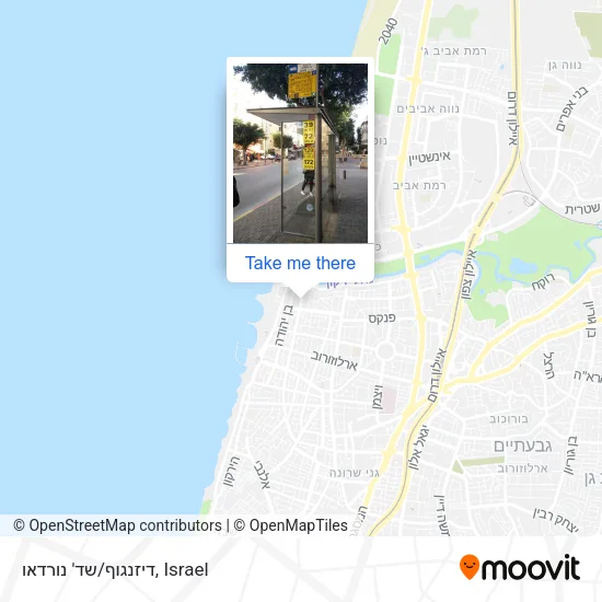 Карта דיזנגוף/שד' נורדאו