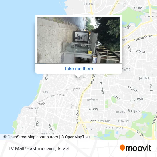 TLV Mall/Hashmonaim map
