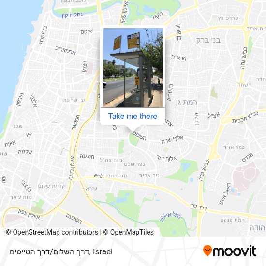 דרך השלום/דרך הטייסים map