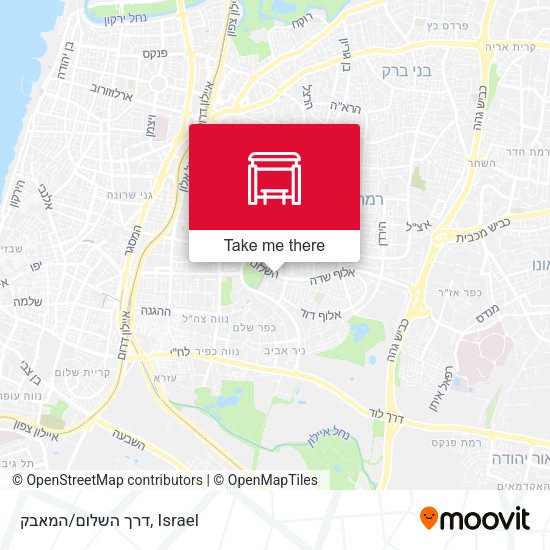 דרך השלום/המאבק map