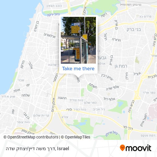 דרך משה דיין/יצחק שדה map