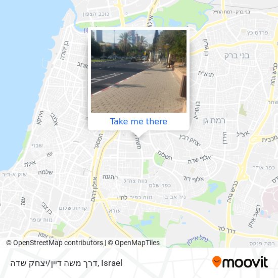 דרך משה דיין/יצחק שדה map