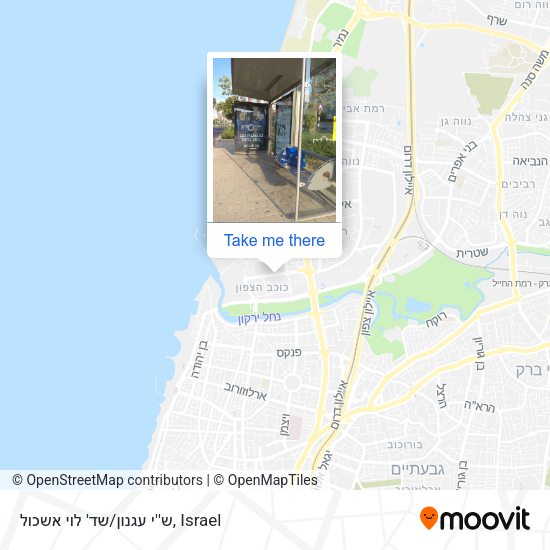 ש''י עגנון/שד' לוי אשכול map