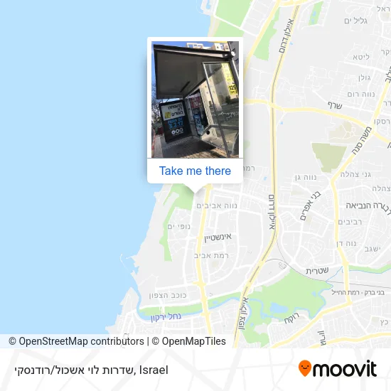 Карта שדרות לוי אשכול/רודנסקי