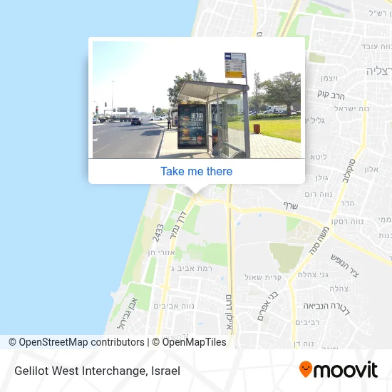 Gelilot West Interchange map