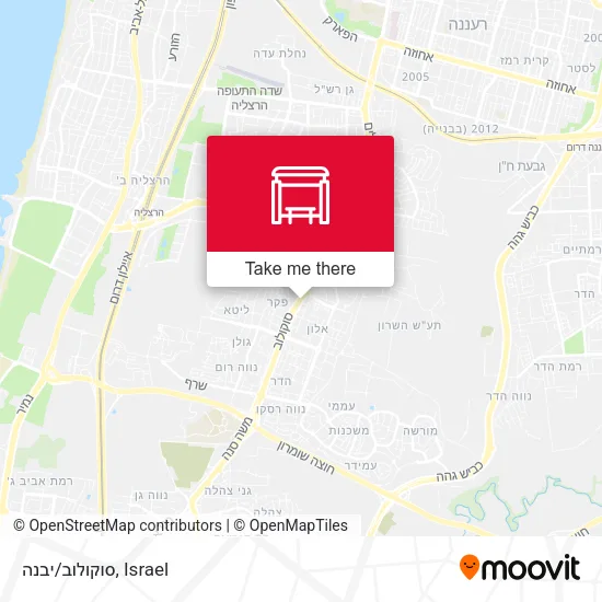 Карта סוקולוב/יבנה