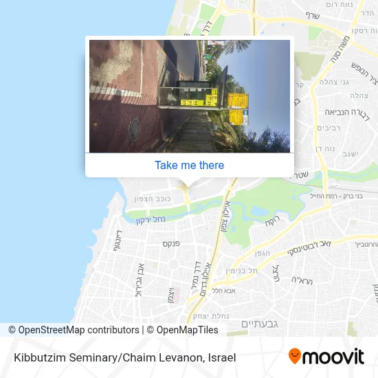 Kibbutzim Seminary / Chaim Levanon map