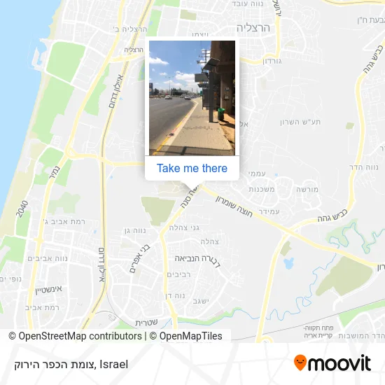 Карта צומת הכפר הירוק