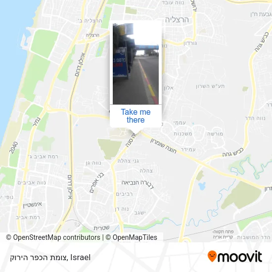 Карта צומת הכפר הירוק