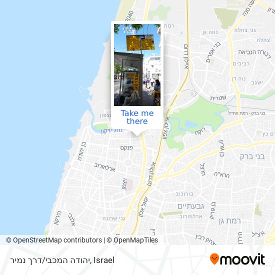 יהודה המכבי/דרך נמיר map