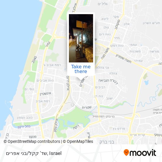 שד' קקל/בני אפרים map