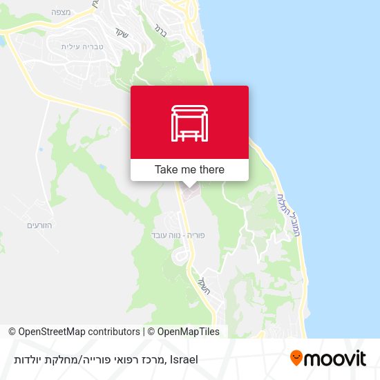מרכז רפואי פורייה/מחלקת יולדות map
